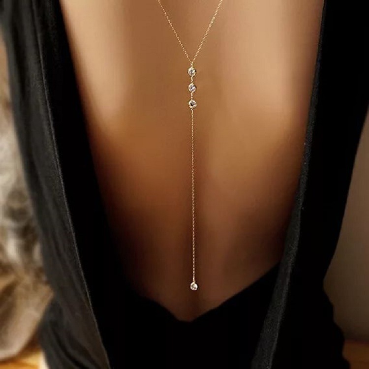 Body Jewelry For You - Novo strass sexy feminino volta corrente