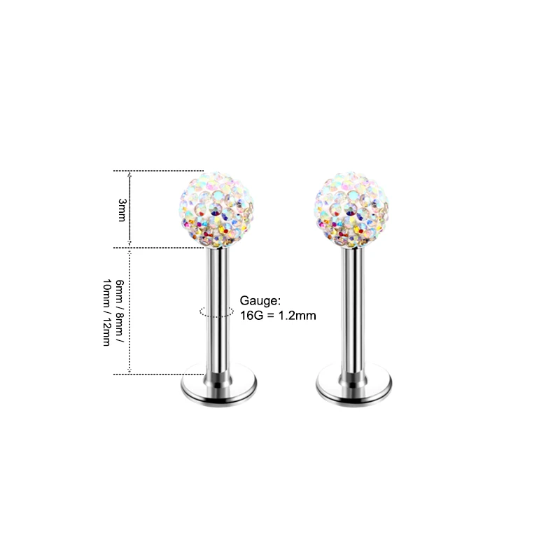 4 peças de joias para piercing - Body Jewelry Surgical Steel avaliação e preço