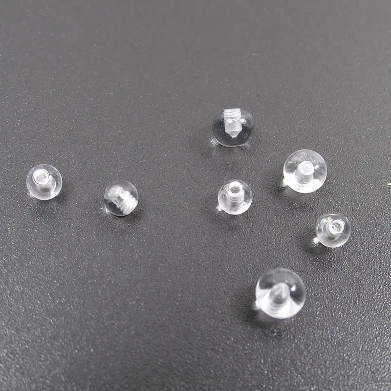 100 pçs transparente substitui - Body Jewelry Replacement Ball avaliação e preço