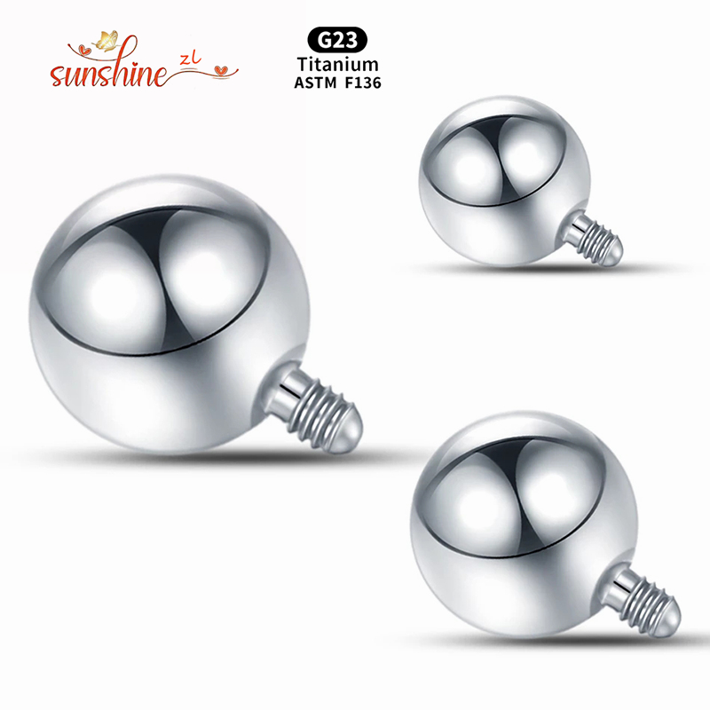 1 pçs bola rosqueada intername - Body Jewelry Replacement Ball avaliação e preço
