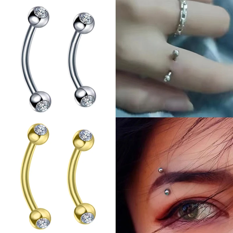 2 pares de joias para o corpo, - Body Jewelry Surgical Steel avaliação e preço