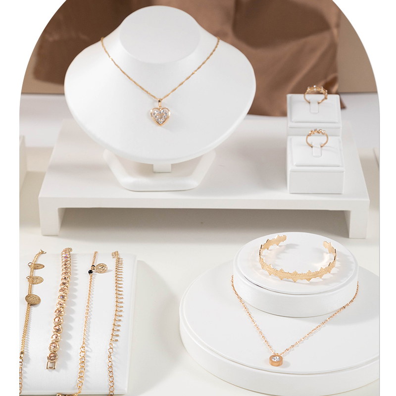 Pingente de couro branco colar - Body Jewelry Necklace avaliação e preço