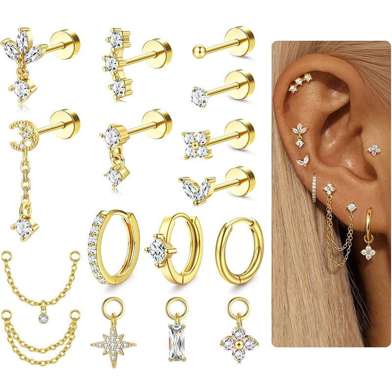 Brincos de Cartilagem Calibre  - Body Jewelry Surgical Steel avaliação e preço