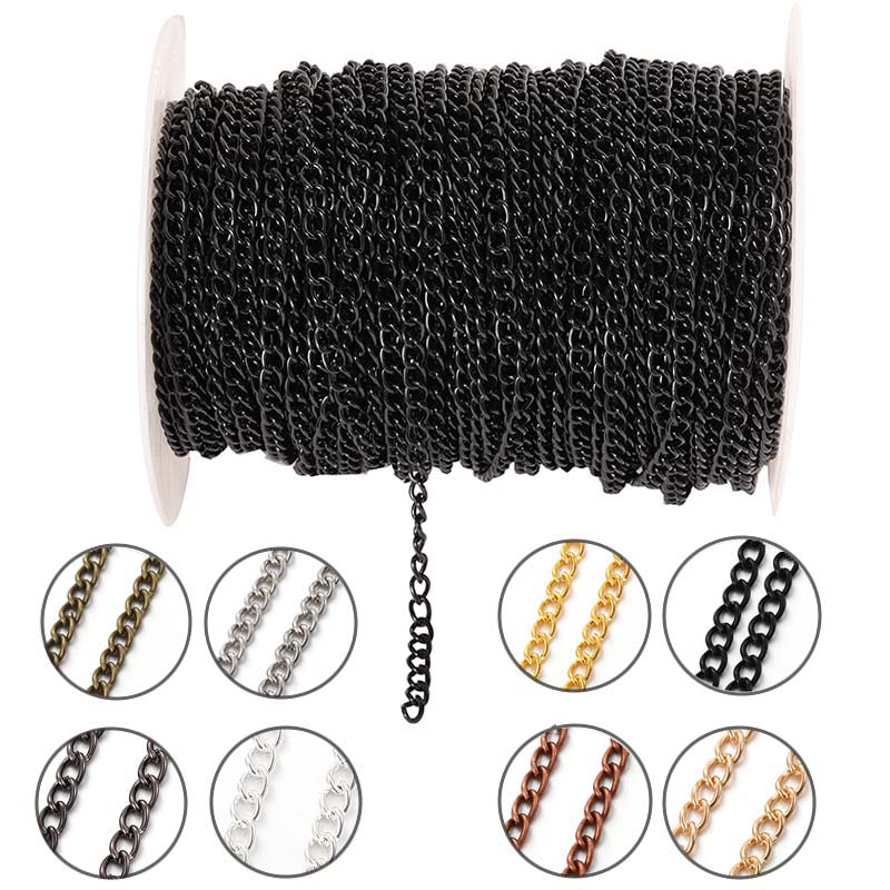 Corrente Fina de Metal Oval Pl - Body Jewelry For You avaliação e preço