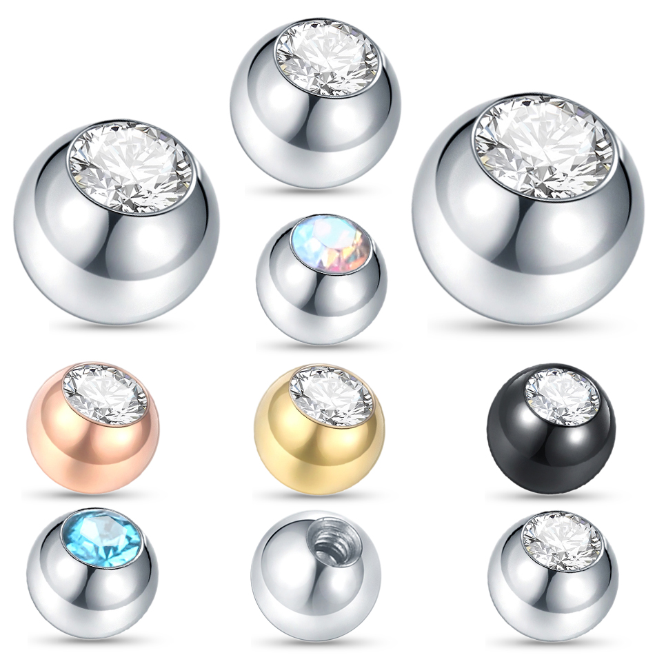 10 peças de bolas de parafuso  - Body Jewelry Replacement Ball avaliação e preço